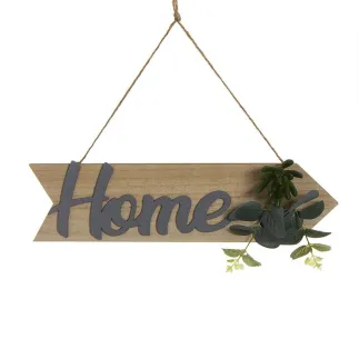 CARTEL DECORATIVO CON PLANTA - HOME 